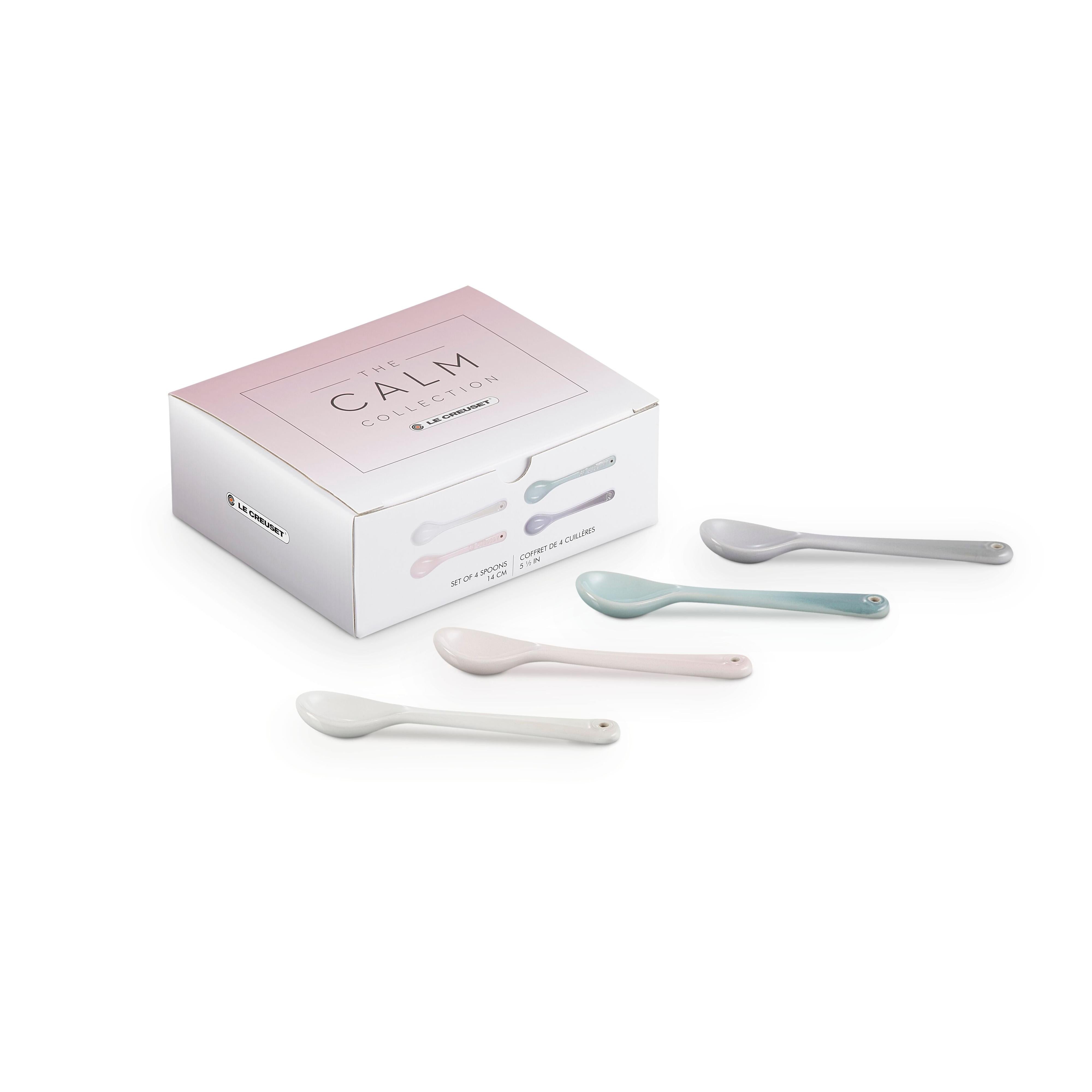 Le Creuset - Calm Collection Multicolour 4 Piece 14 cm Spoons Box