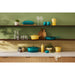 Le Creuset 3.8L Stoneware Bleu Riviera Rectangular Roaster with Lid Display Consiglio's Kitchenware