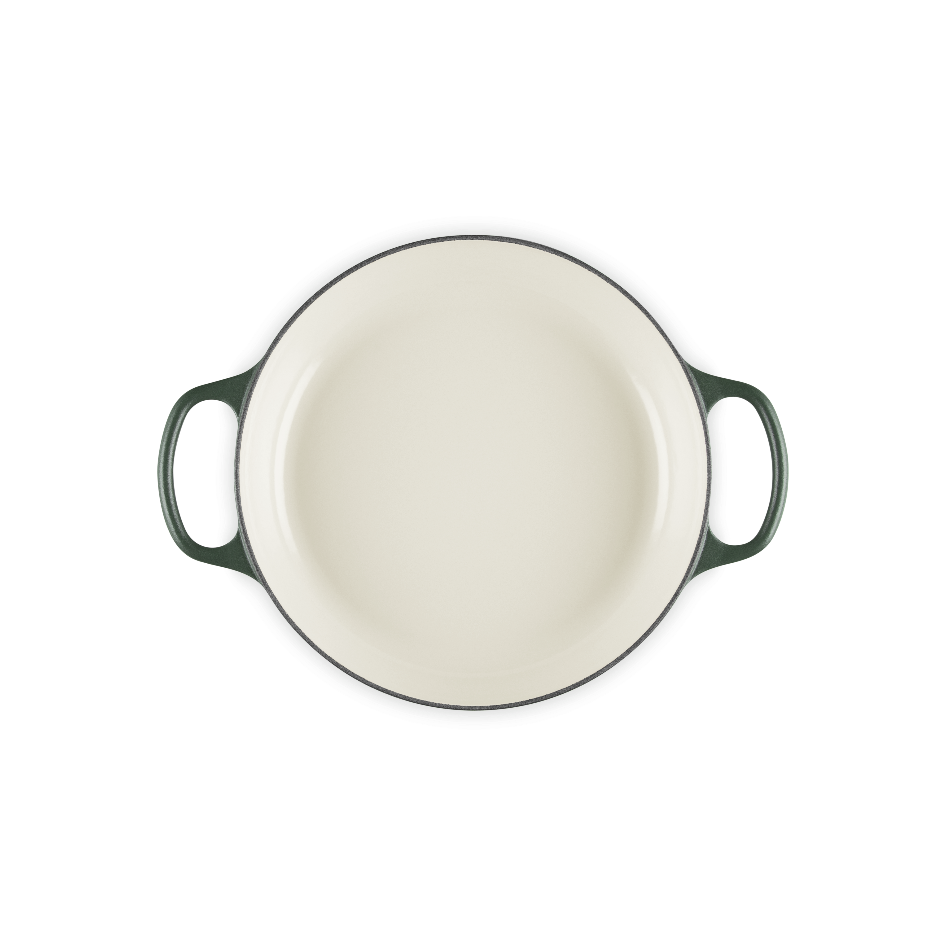 Le Creuset 3.5L Foret Shallow Braiser (30 cm) Interior 