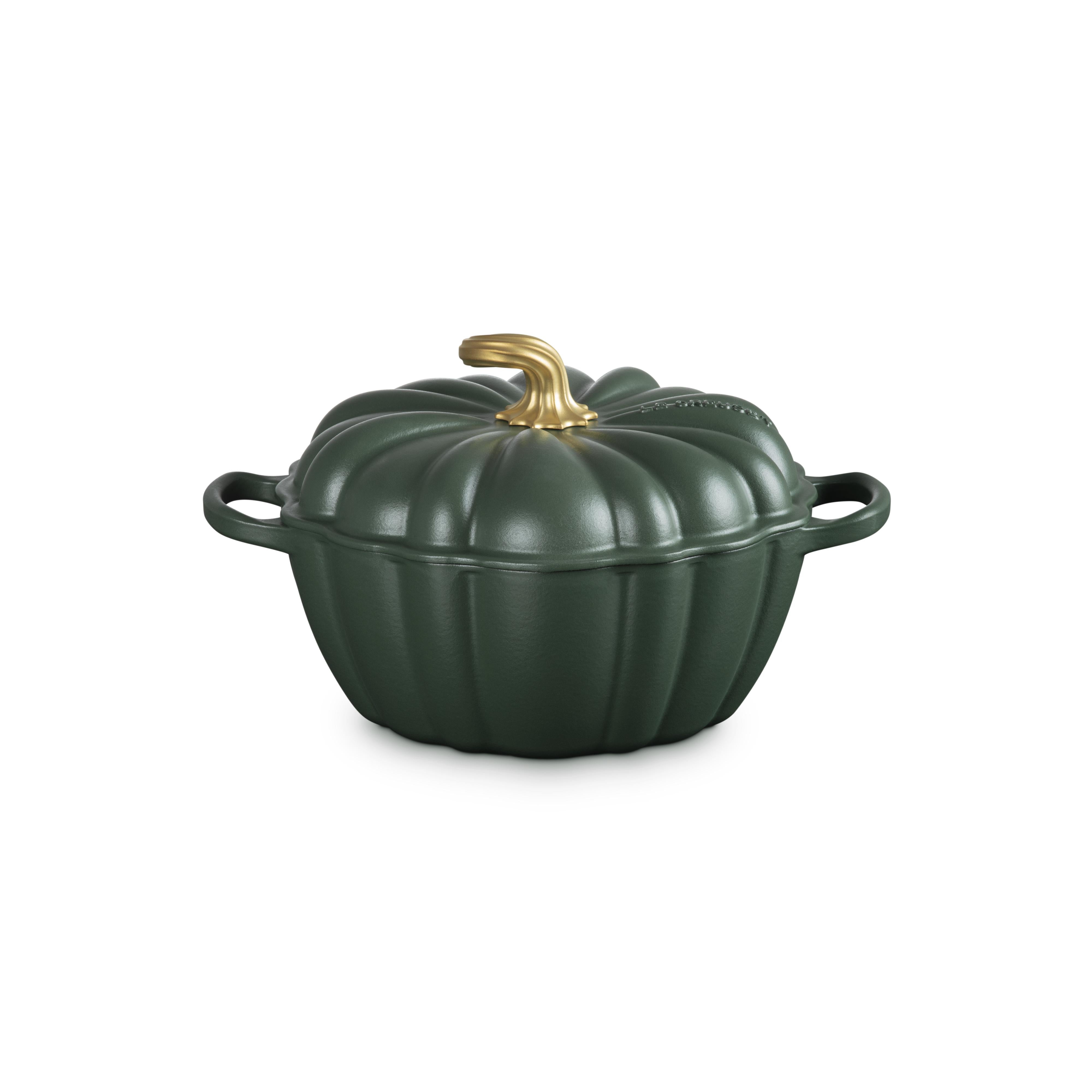 Le Creuset - 3.7L Pumpkin Cocotte Foret (24 cm) Side Angel