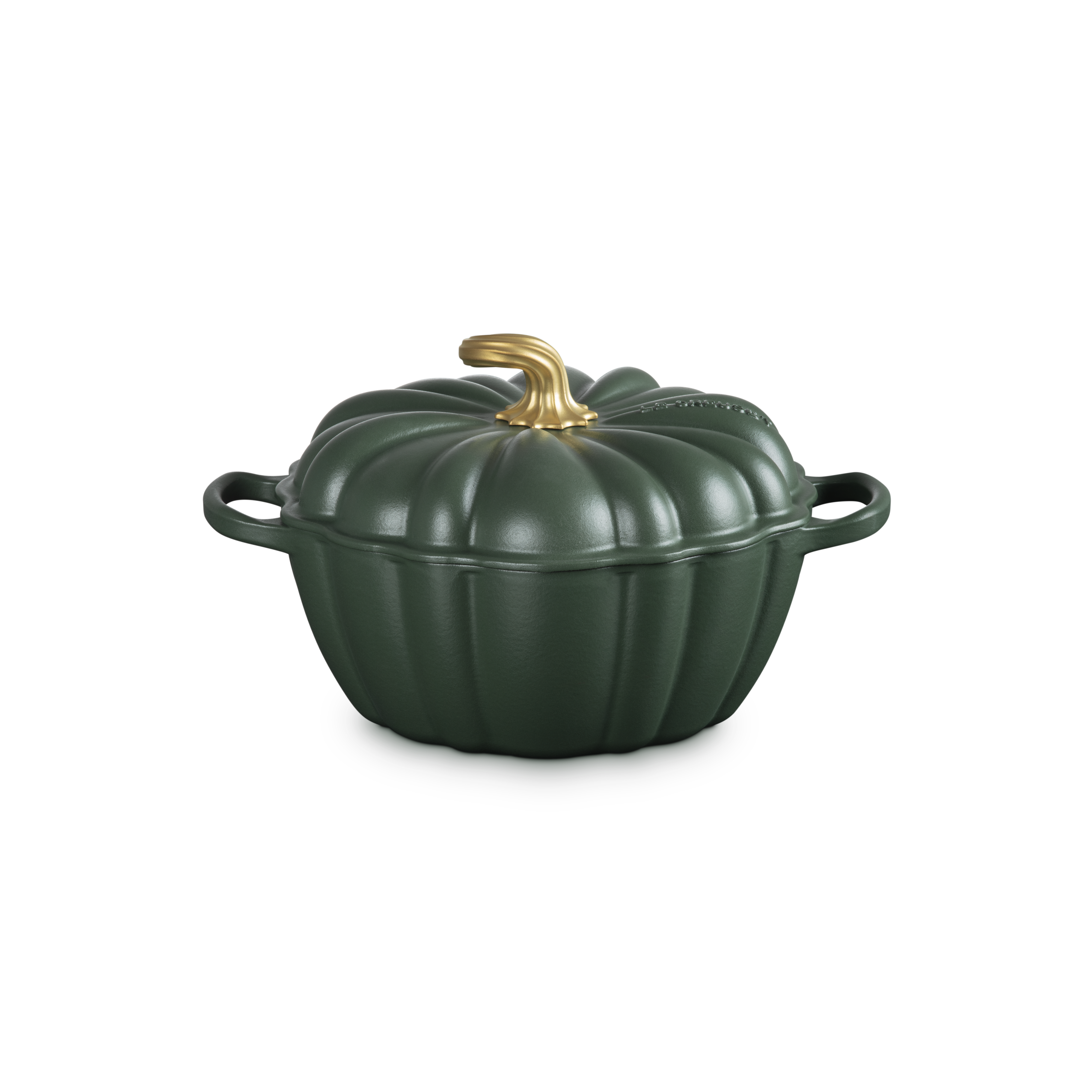 Le Creuset - 3.7L Pumpkin Cocotte Foret (24 cm) Side Angel