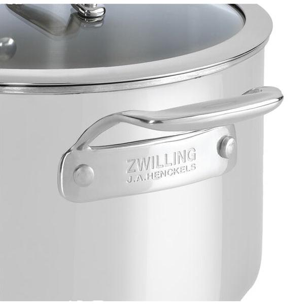 Zwilling Vista Clad 10 Piece 18/10 Stainless Steel Cookware set Lid