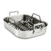 All Clad Stainless Steel Roaster with Rack 13" x 16" 