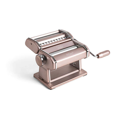 Marcato Atlas+ Powder Pink Pasta Maker 150mm /6" Made in Italy - Includes Lasagna, Fettuccine, Tagliolini/Spaghetti