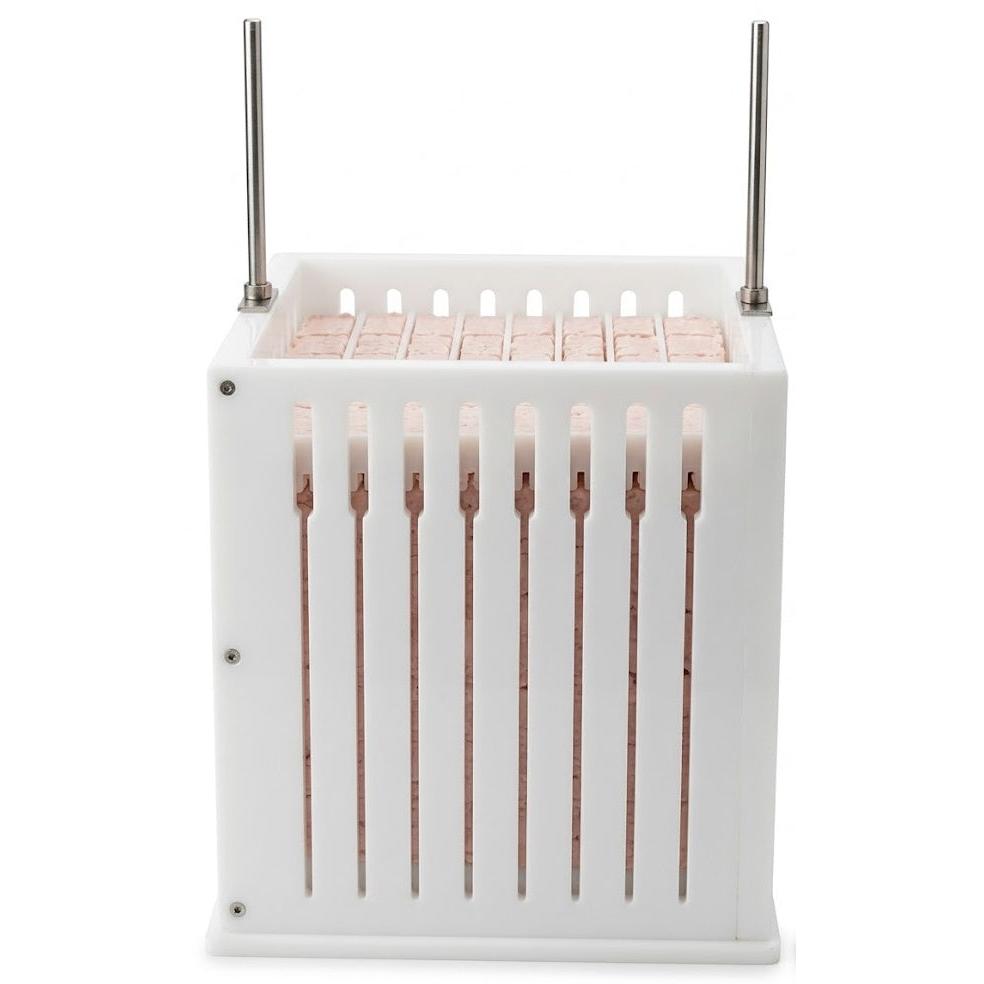 Crazy Souvle Premium Heavy Duty Souvlaki Kebab Maker - Makes 49 Skewers 150 grams per piece - 00037 - Made in Greece with meet
