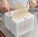 Crazy Souvle Premium Heavy Duty Spiedini / Arrosticini Maker - Makes 169 Skewers 30 grams per piece - 00010 - Made in Greece Cubo Kebab Maker 
