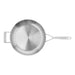 Demeyere Industry 5 Collection 32 cm / 12.6" 18/10 Stainless Steel Frying Pan Side 