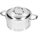 Demeyere Atlantis 7 Collection 5.2L 18/10 Stainless Steel Dutch Oven with Lid On 