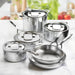 Demeyere Industry 10 Piece 18/10 Stainless Steel Cookware Set - 1029795 Set