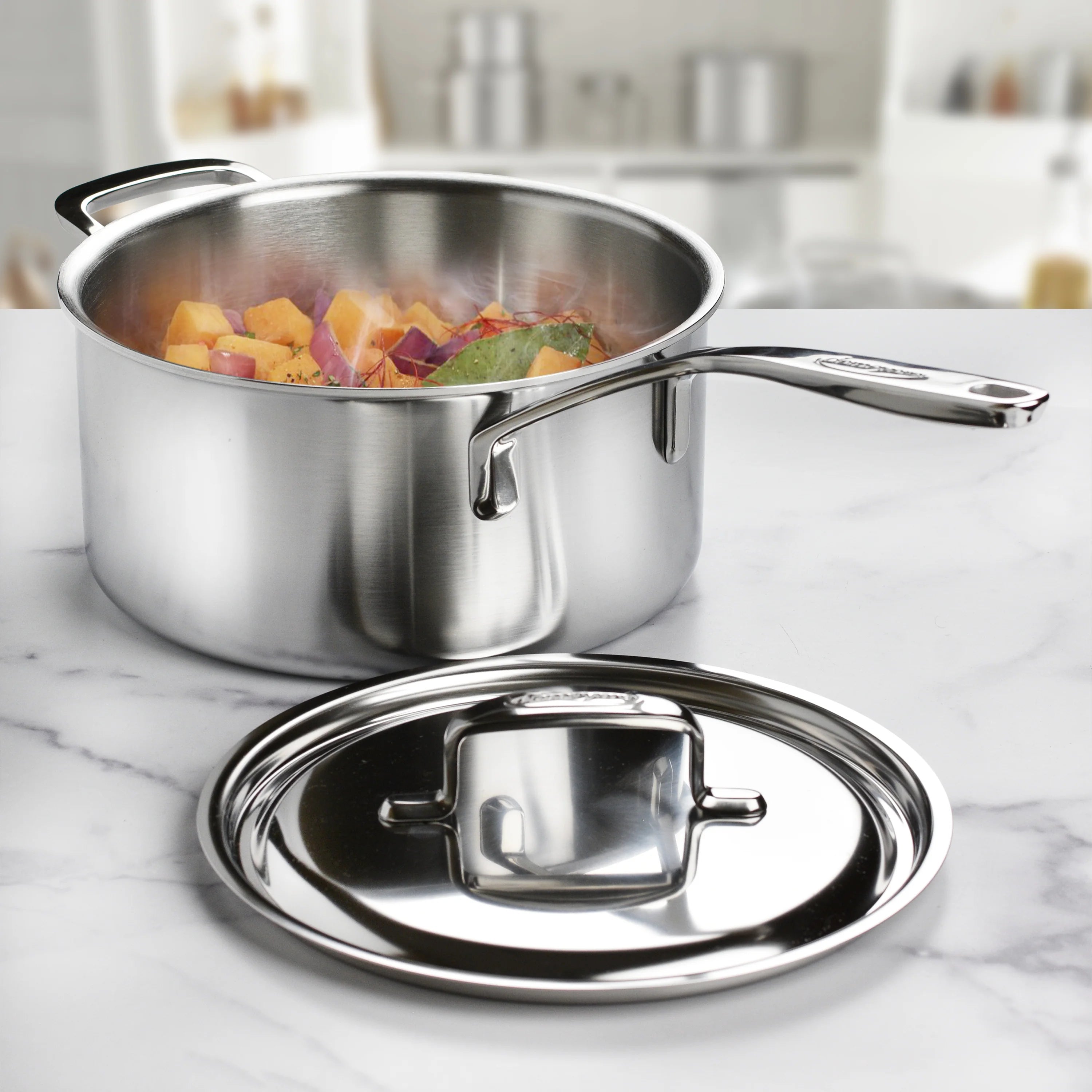 Demeyere Industry 10 Piece 18/10 Stainless Steel Cookware Set Demeyere Industry 10 Piece 18/10 Stainless Steel Cookware Set