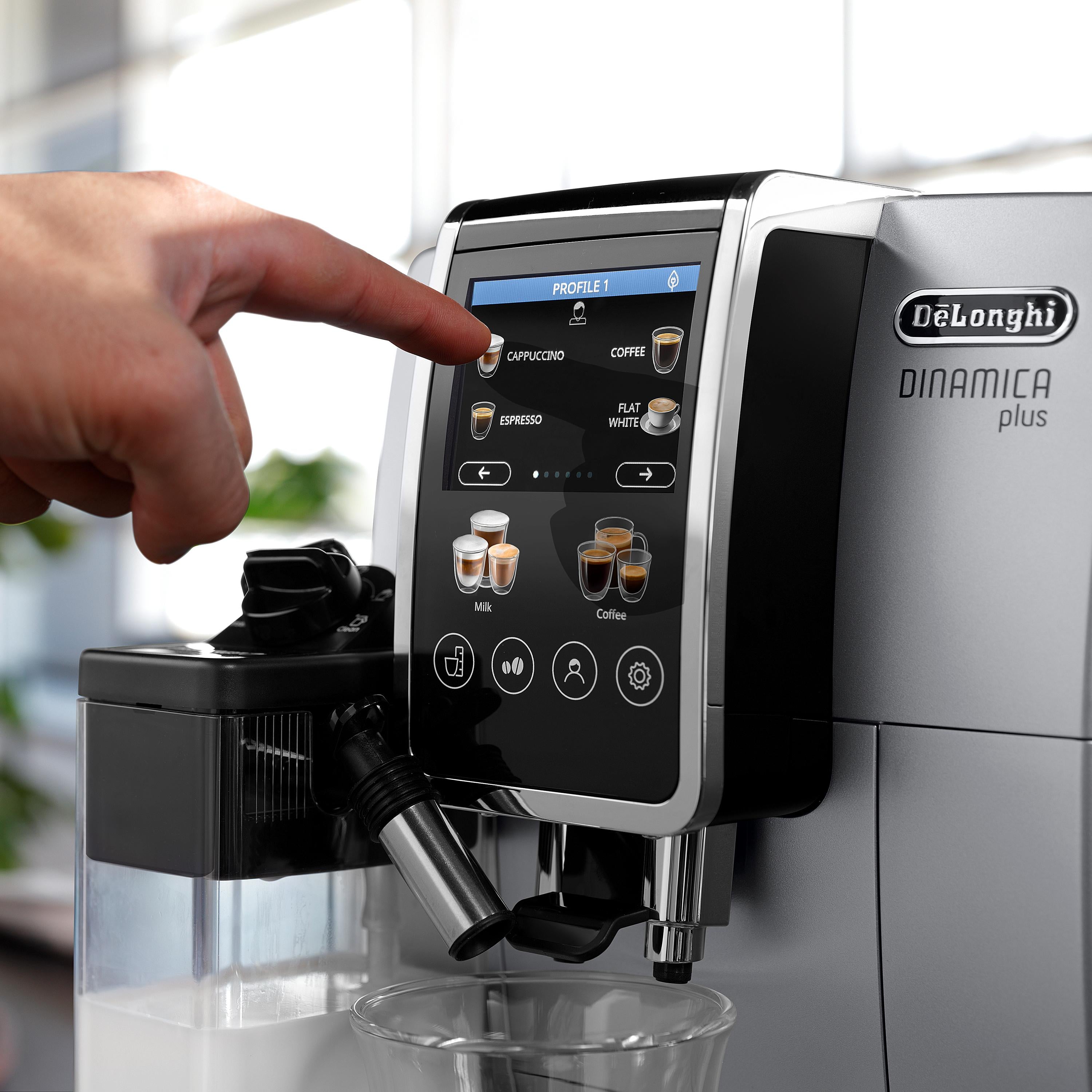 DeLonghi Dinamica Plus ECAM38085SB Fully Automatic Espresso Machine Espresso