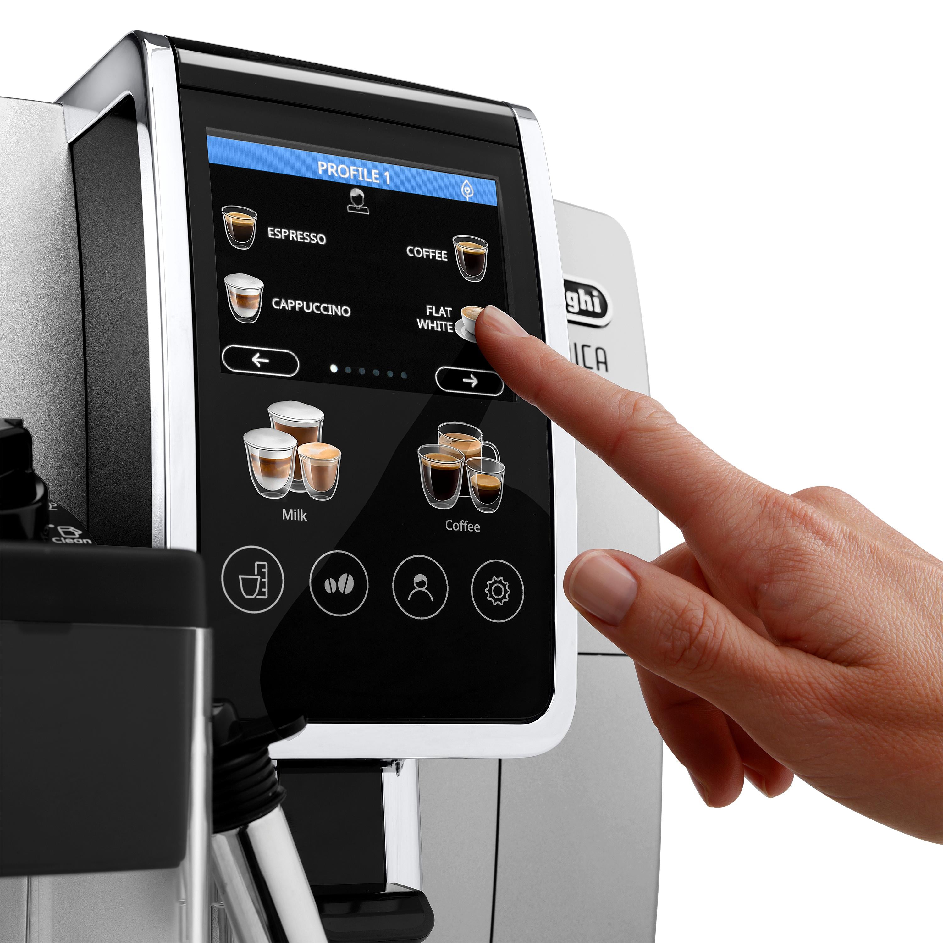 DeLonghi Dinamica Plus ECAM38085SB Fully Automatic Espresso Machine Screen