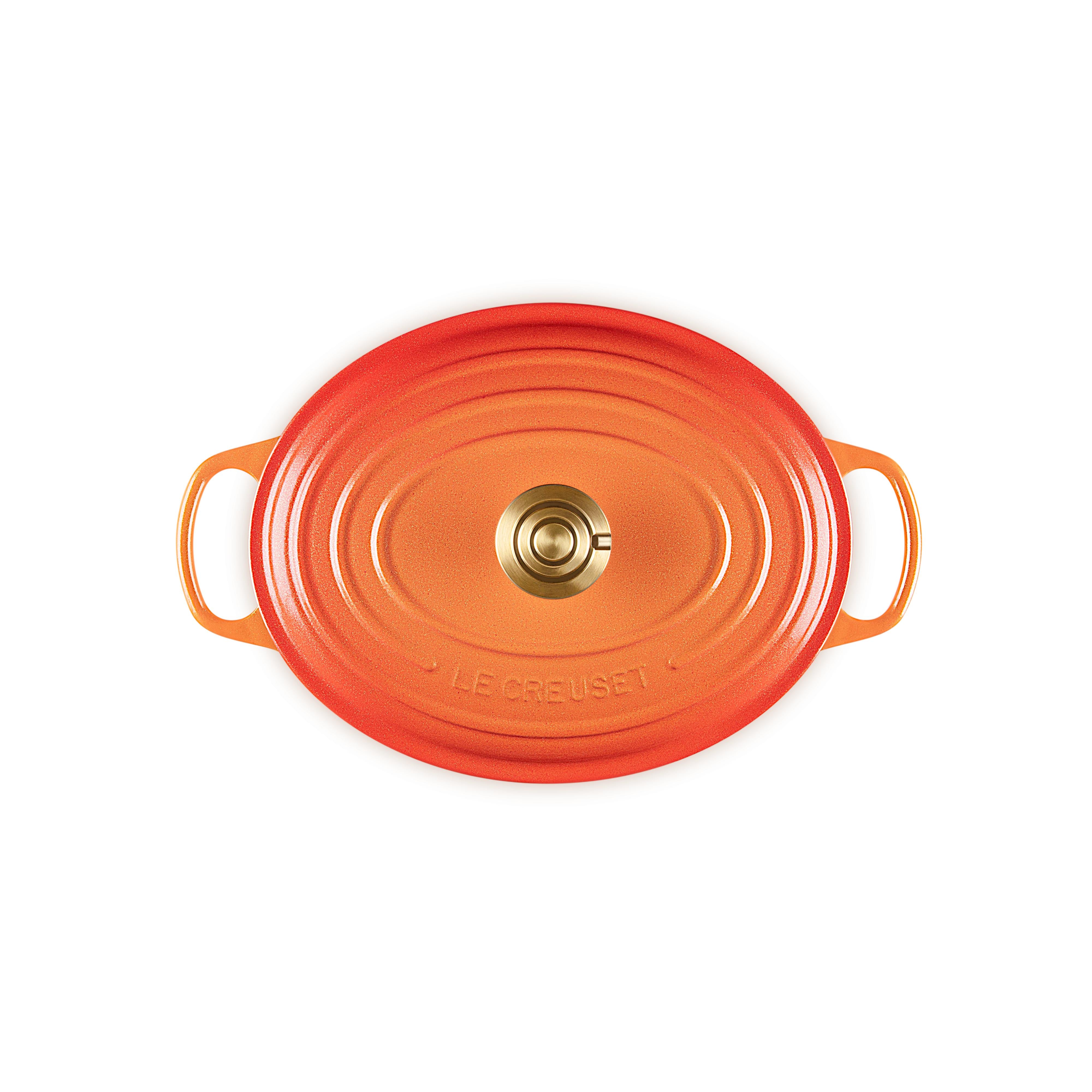 Le Creuset 4.7L Flame Doree Oval French/Dutch Oven (29 cm) Lid