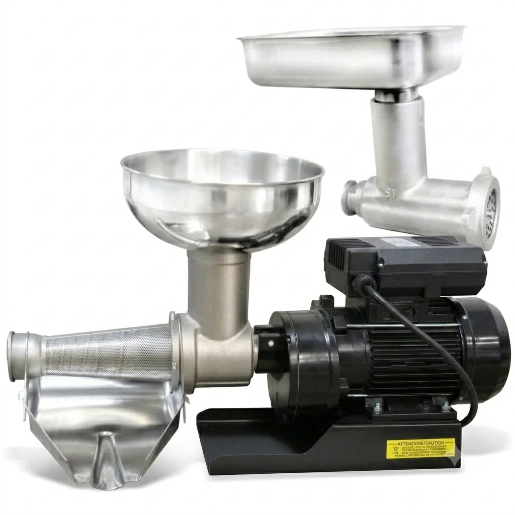 Fabio Leonardi MR10 1.5HP SP5 Tomato Machine + #22 Meat Grinder Attachment Combo Canada