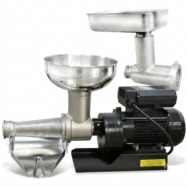 Fabio Leonardi MR10 1.5HP SP5 Tomato Machine + #22 Meat Grinder Attachment Combo Canada