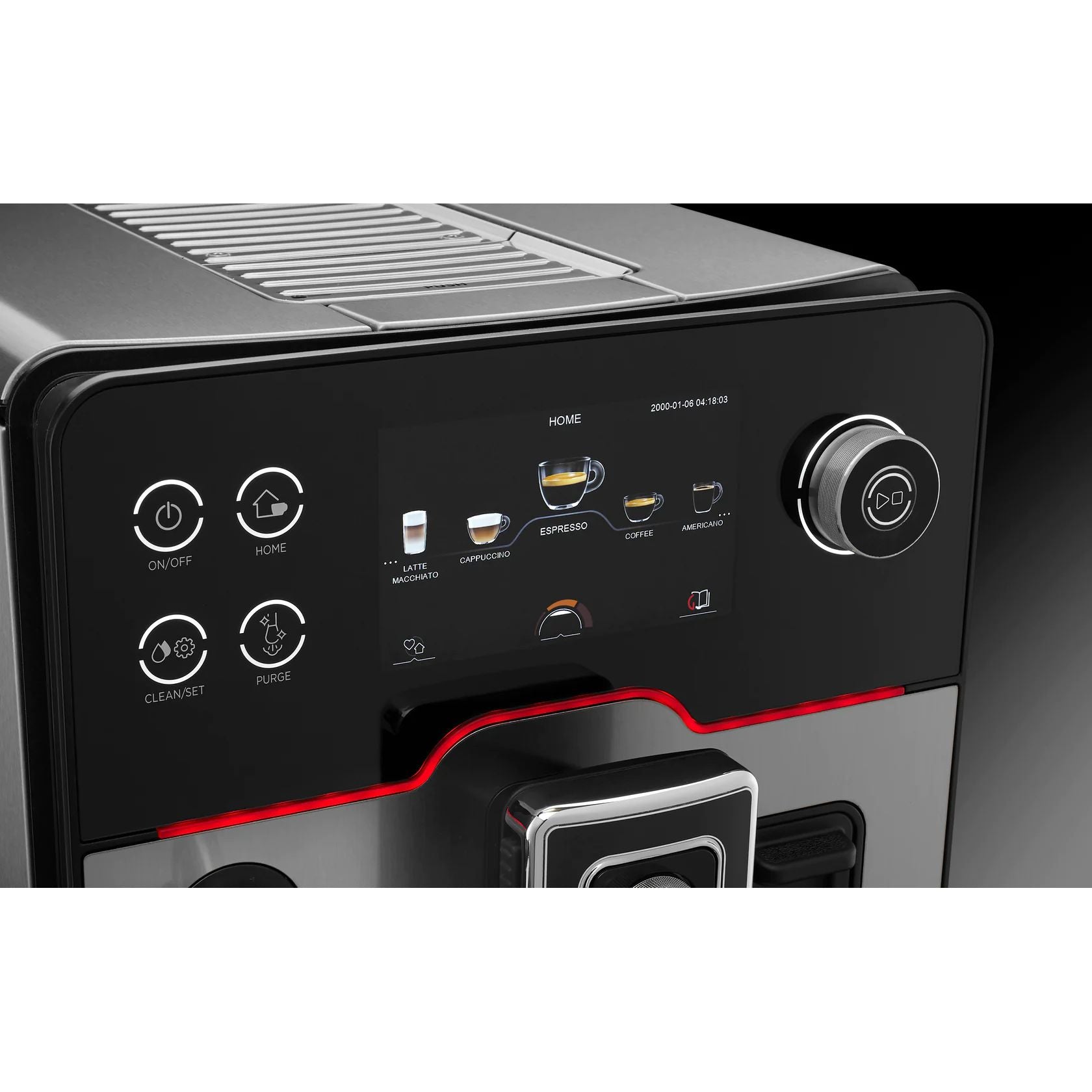 Gaggia Accademia Stainless Steel Espresso Machine Controls