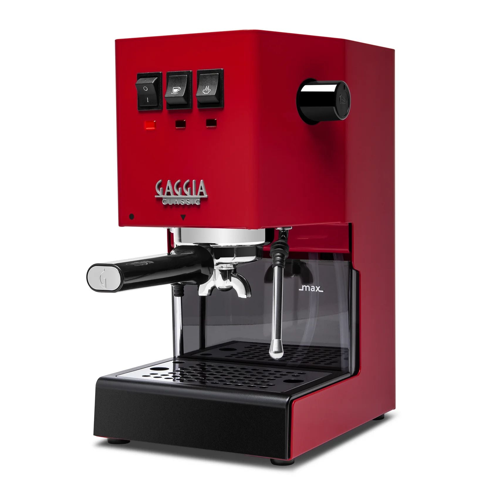 Gaggia Classic Evo Pro Cherry Red - Latest Updated 2023 Model Left Side