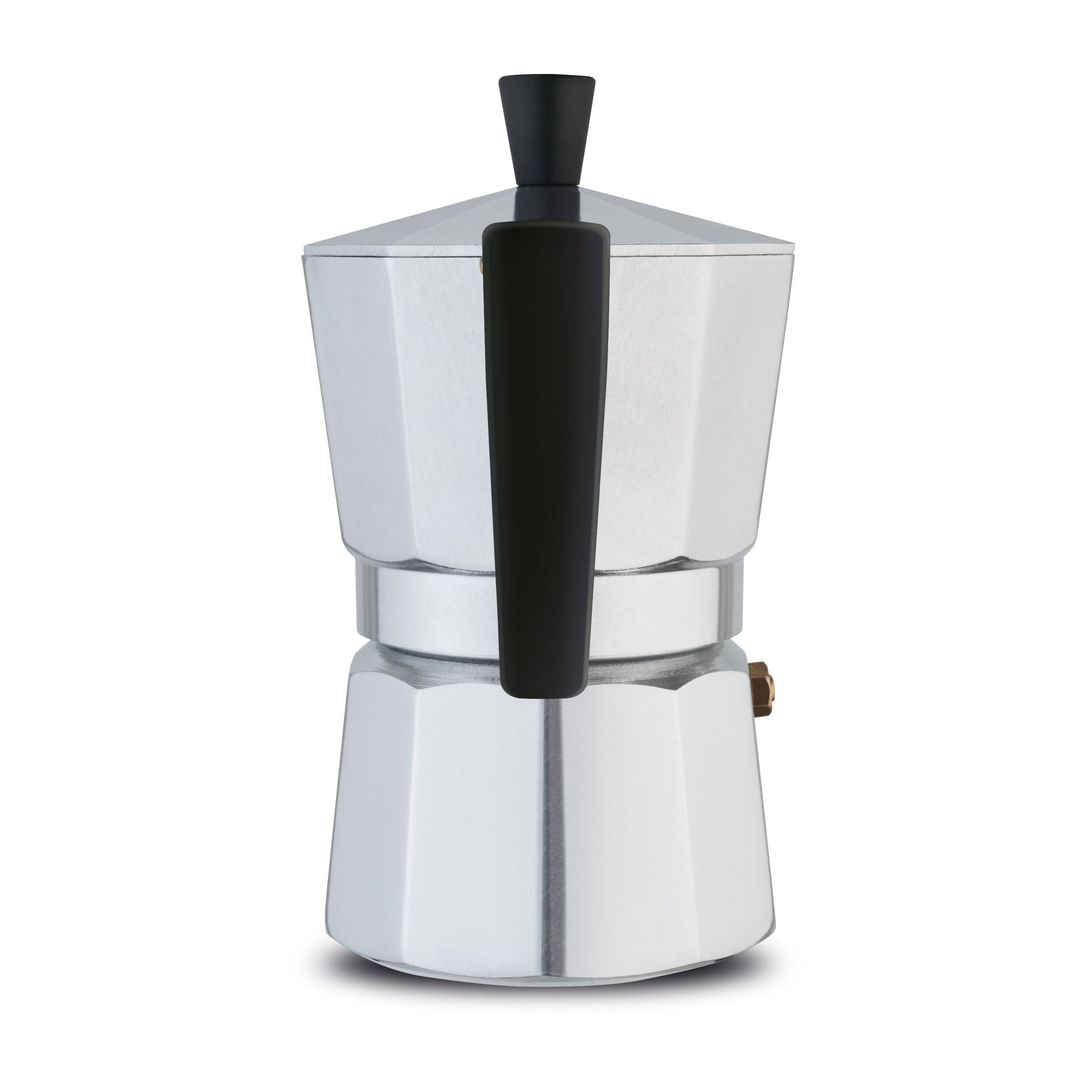 Giannini Nina 3 Cup Espresso Maker Aluminum Black Handle