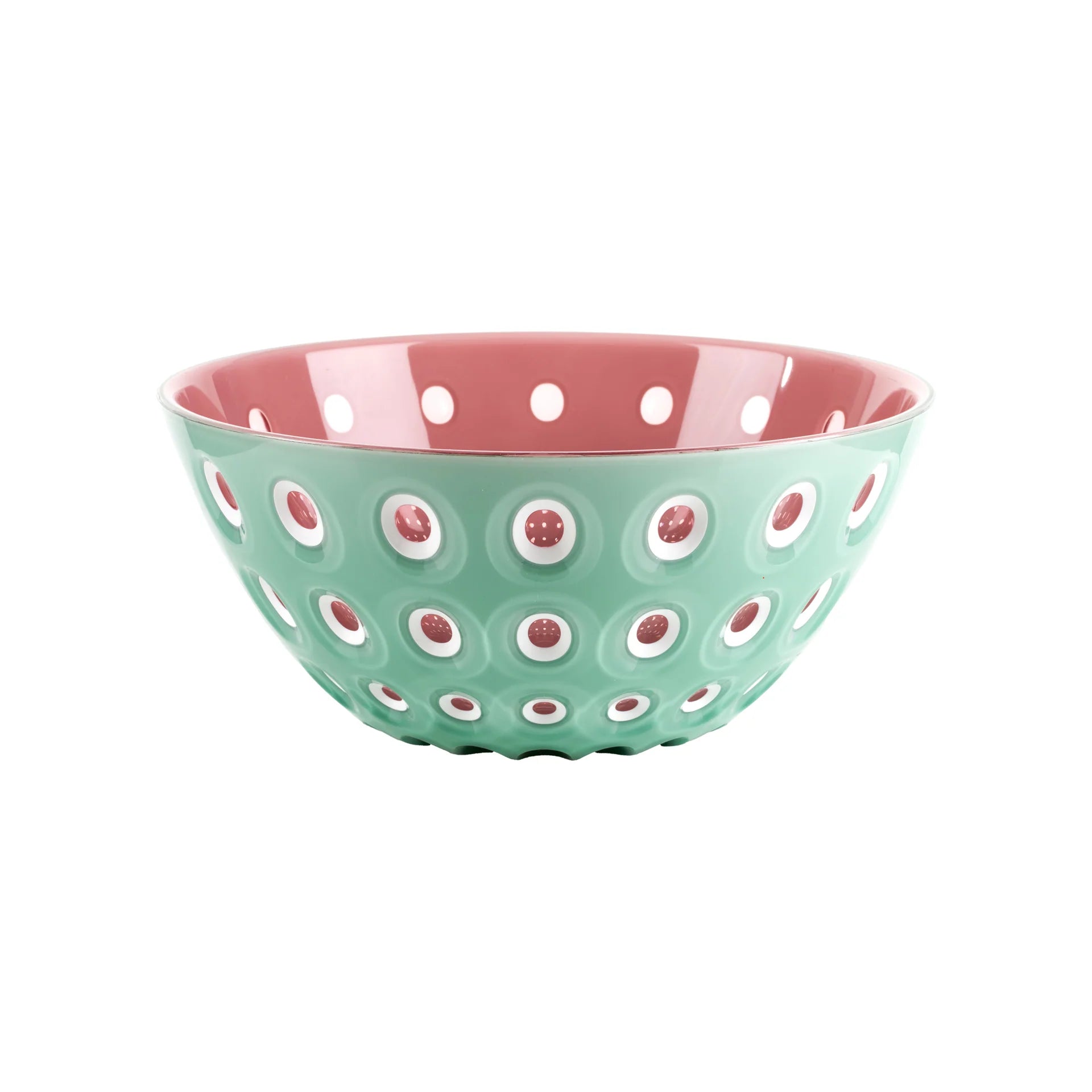 Guzzini Bowl Le Murrine Matcha Green and White 25 cm - Made in Italy Green Pink