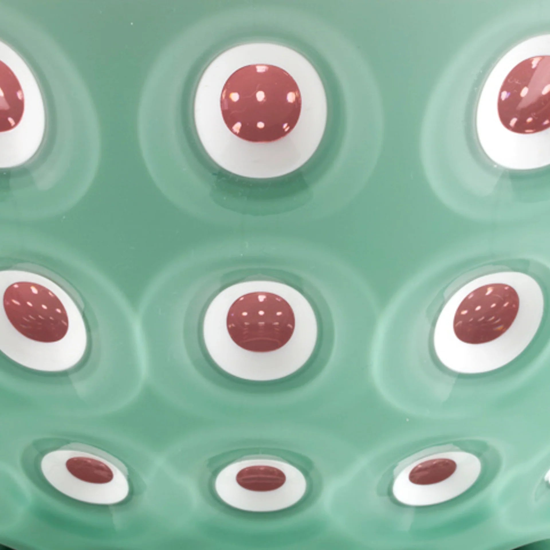 Guzzini Bowl Le Murrine Matcha Green and White 25 cm - Made in Italy Close Up