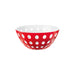 Guzzini Bowl Le Murrine Red White and Clear 25 cm - Made in Italy Red and White