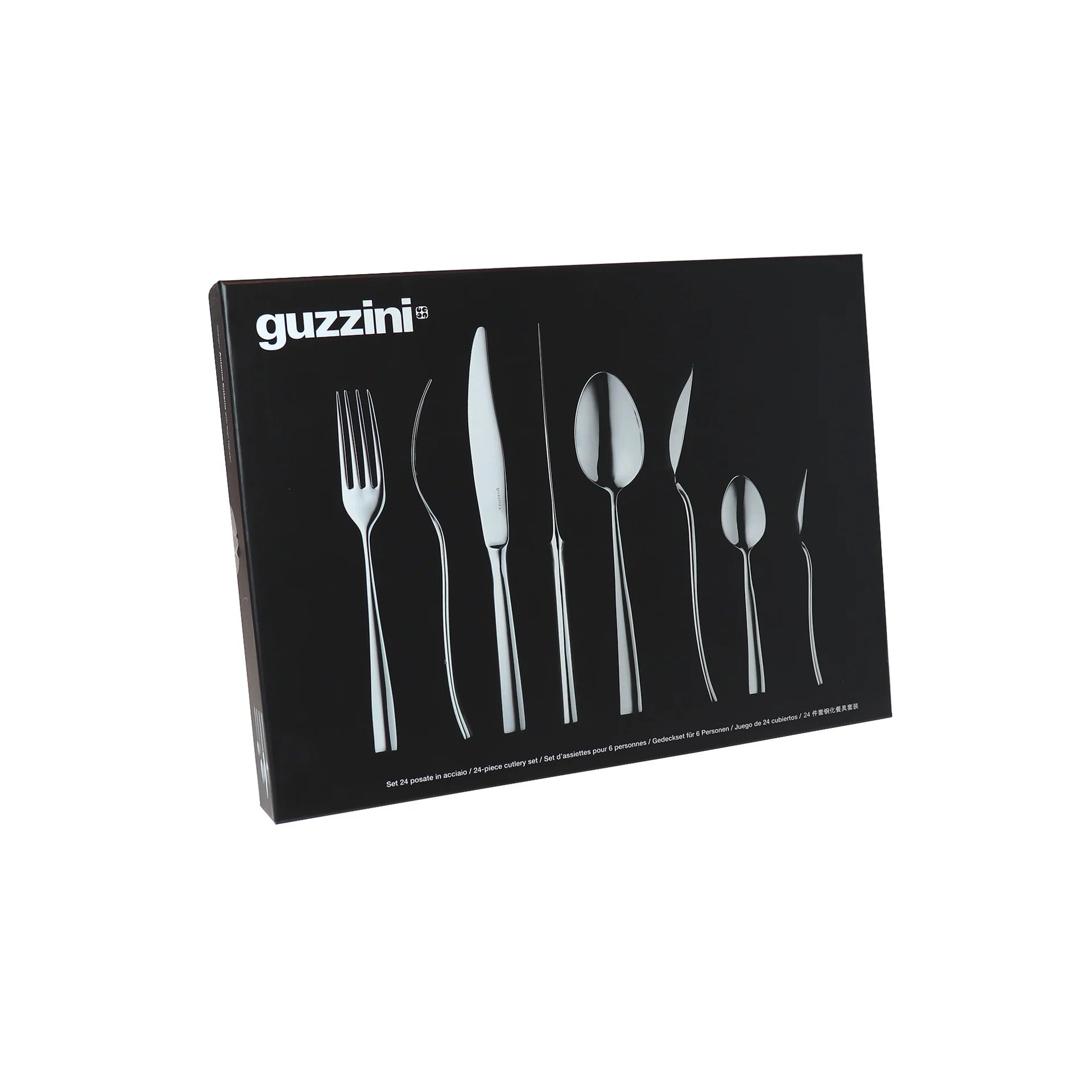 Guzzini 24 Piece Cutlery Set Stainless Steel 'My Table'
