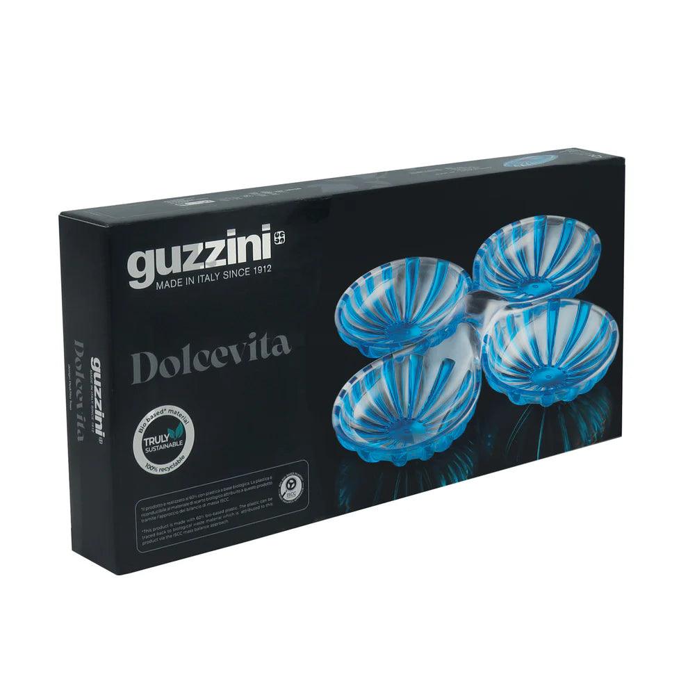 Guzzini Set of 2 Hors D’Oeuvres Dishes Dolce Vita Blue – Made in Italy Box