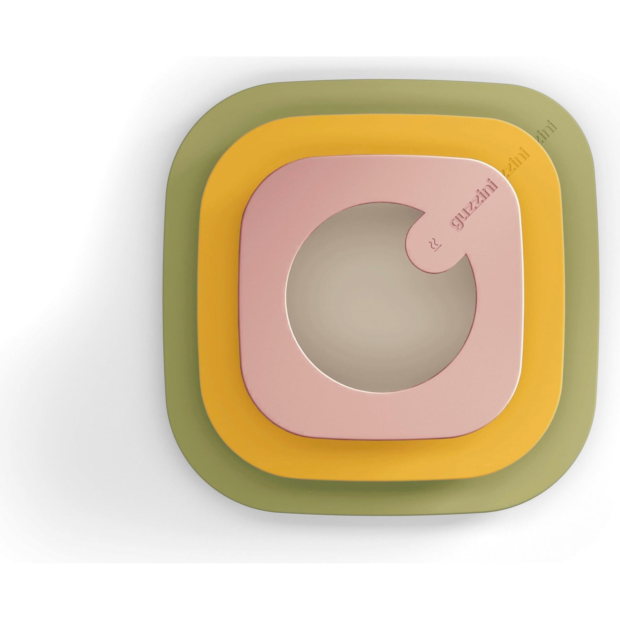 Guzzini Shallow Store and More  Food Storage Container Set of 3 - Made in Italy Top