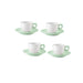 Guzzini Everyday Set of 4 Espresso Cups Mauve Green - Made in Italy