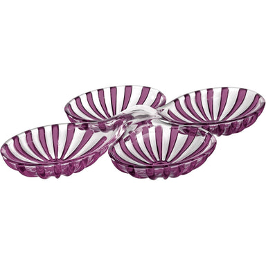 Guzzini Set of 2 Hors D’Oeuvres Dishes Dolce Vita Amethyst Purple – Made in Italy