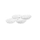 Guzzini Set of 2 Hors D’Oeuvres Dishes Dolce Vita White – Made in Italy