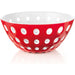 Guzzini Bowl Le Murrine Red White and Clear 25 cm - Made in Italy