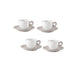 Guzzini Everyday Set of 4 Espresso Cups Taupe - Made in Italy
