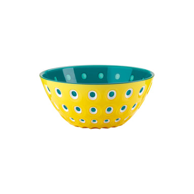 Guzzini Bowl Le Murrine Yellow Blue and White 25 cm - Made in Italy Yellow and Blue