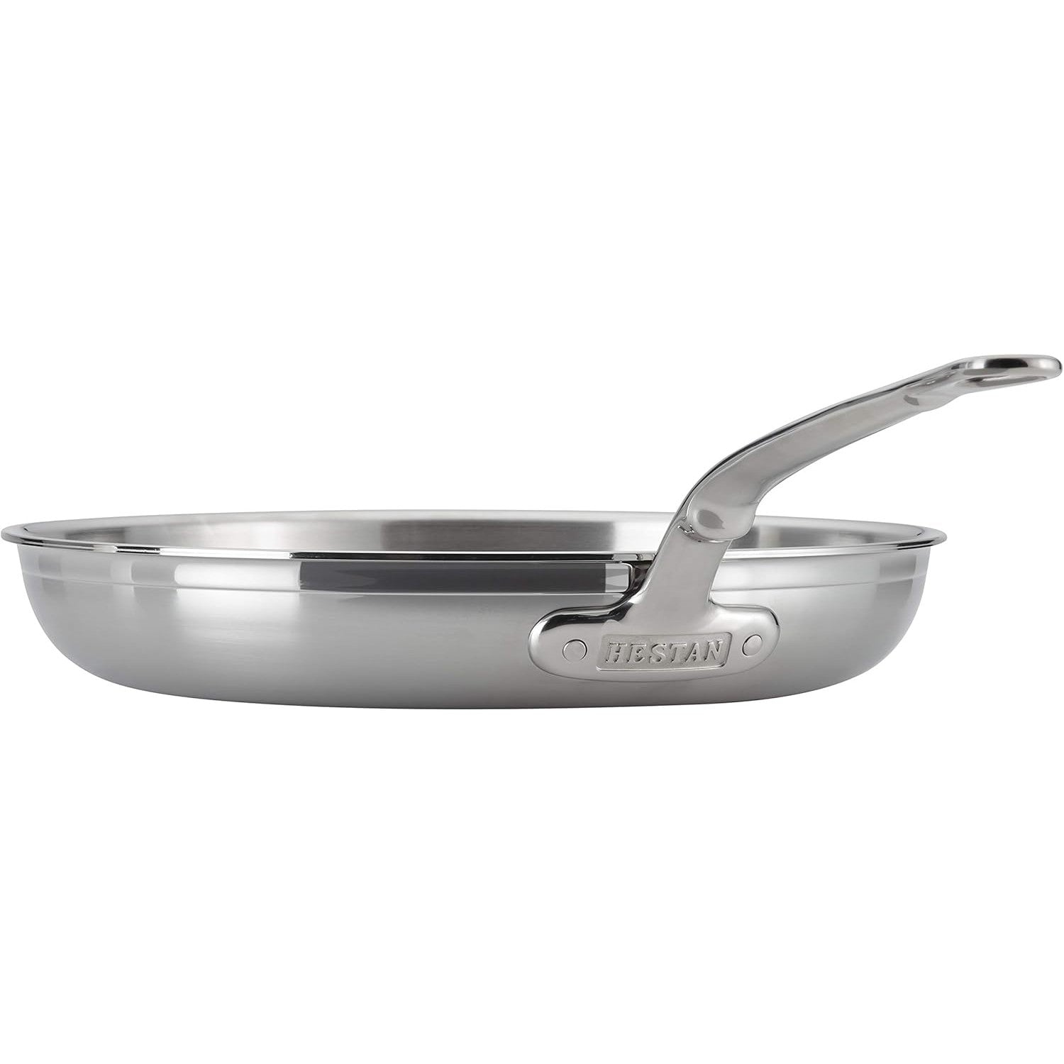 Hestan ProBond Professional Clad Stainless Steel Forged Fry Pan 12.5" / 32 cm - Made in Italy - 31576 Side