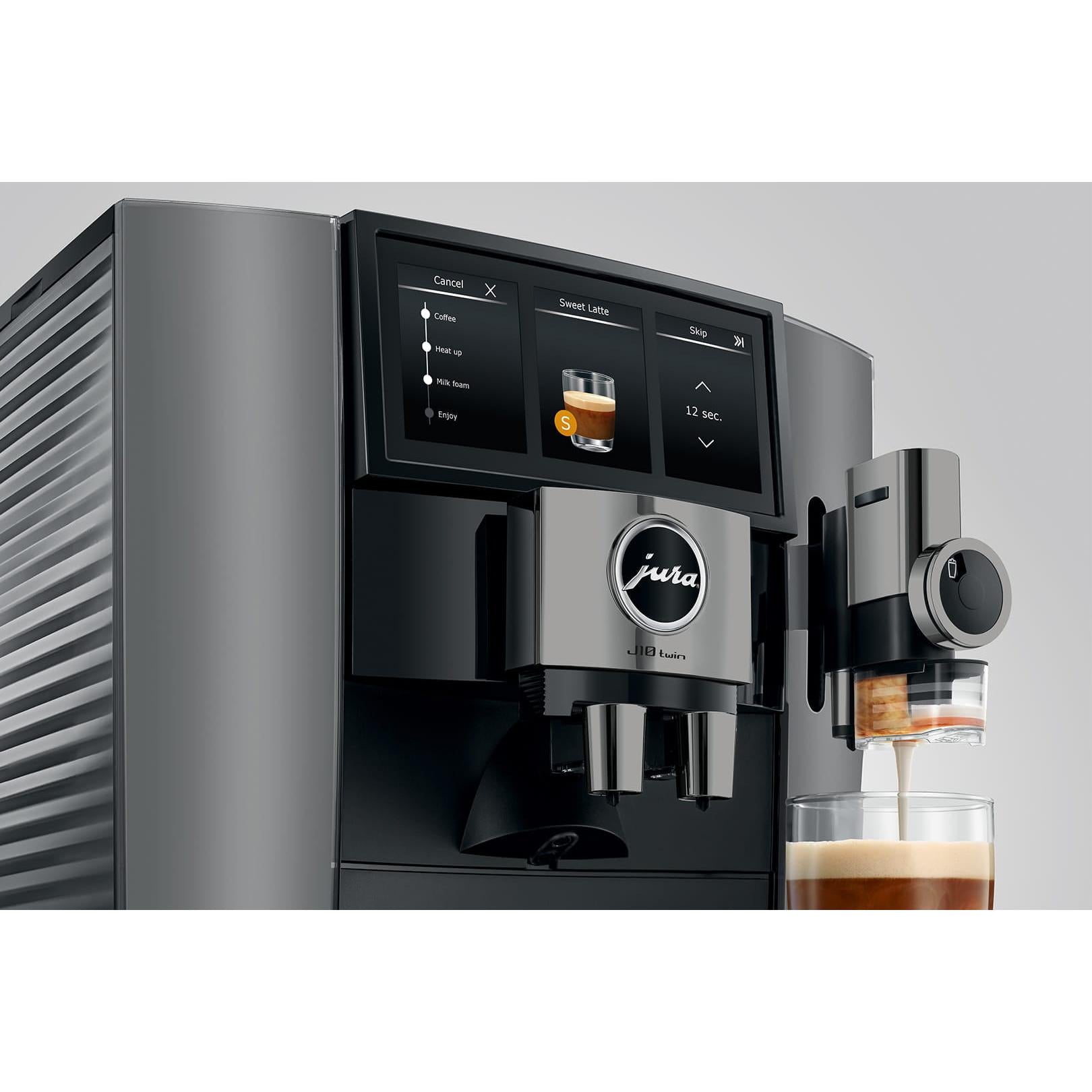 Jura J10 Twin Diamond Onyx Latest Model (NAD) #15724 (2026) panorama display