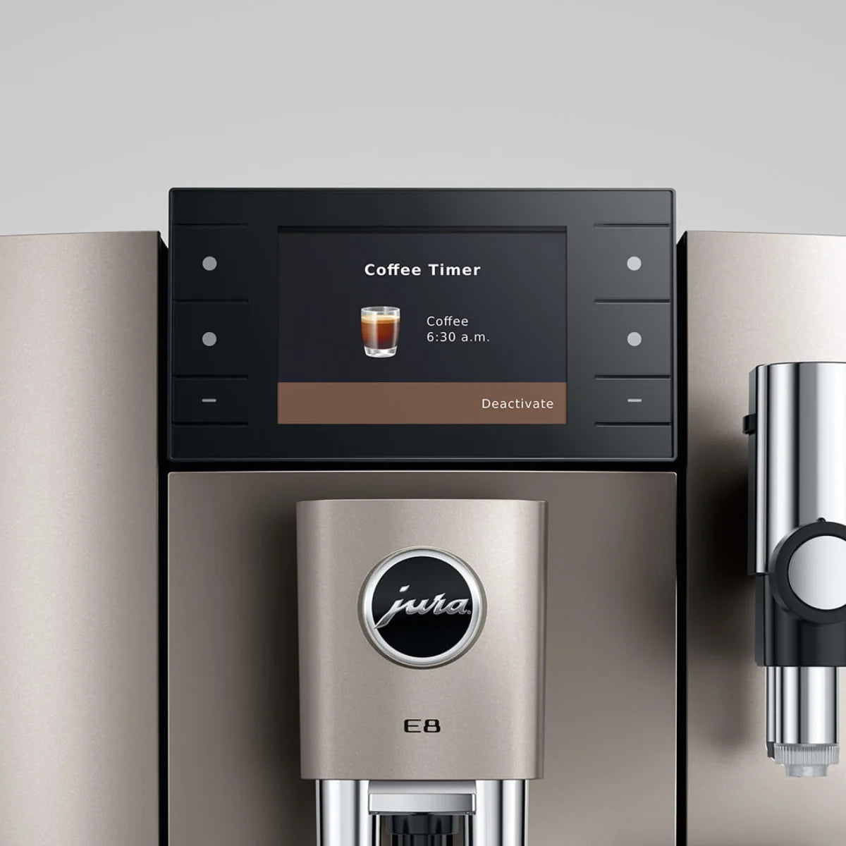 Jura E8 Midnight Silver Latest Model (NAD) #15722 (2026) Coffee Timer 