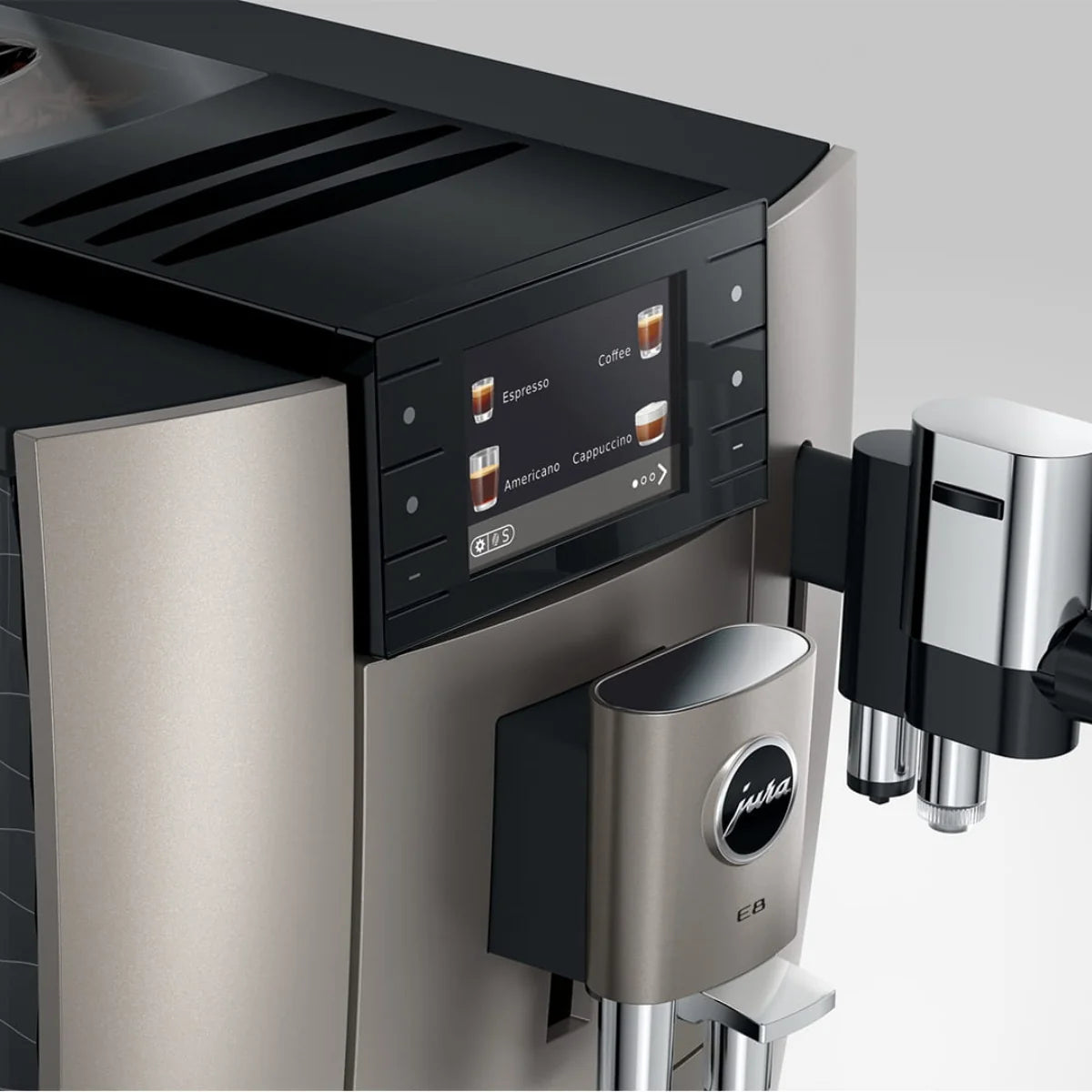 Jura E8 Midnight Silver Latest Model (NAD) #15722 (2026) Screen