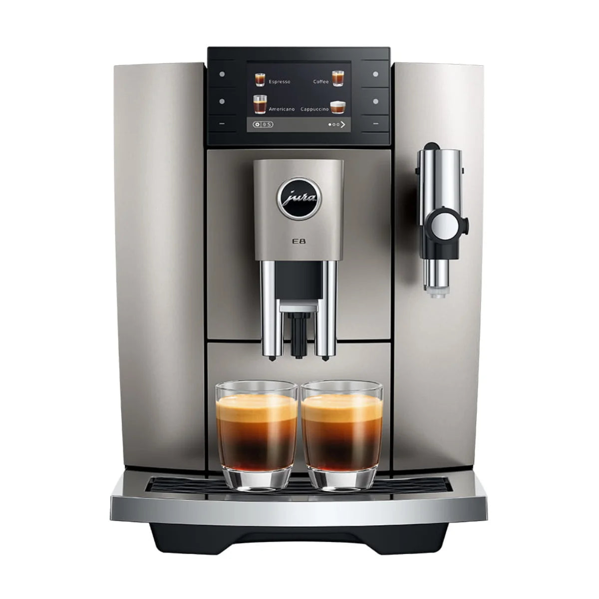 Jura E8 Midnight Silver Latest Model (NAD) #15722 (2026) Front