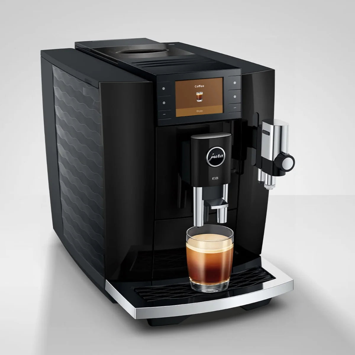 Jura E8 Piano Black Latest Model (NAD) #15777 (2026) Left Side