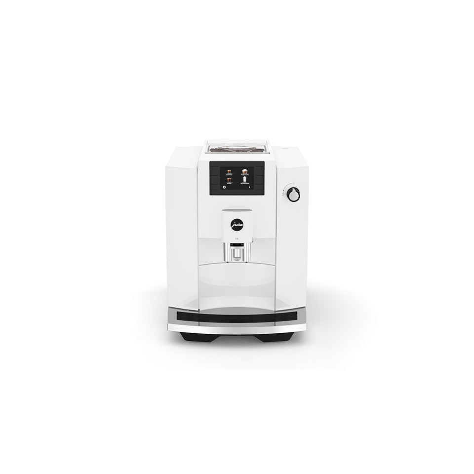 Jura E6 Piano White #15559 Piano White Front 