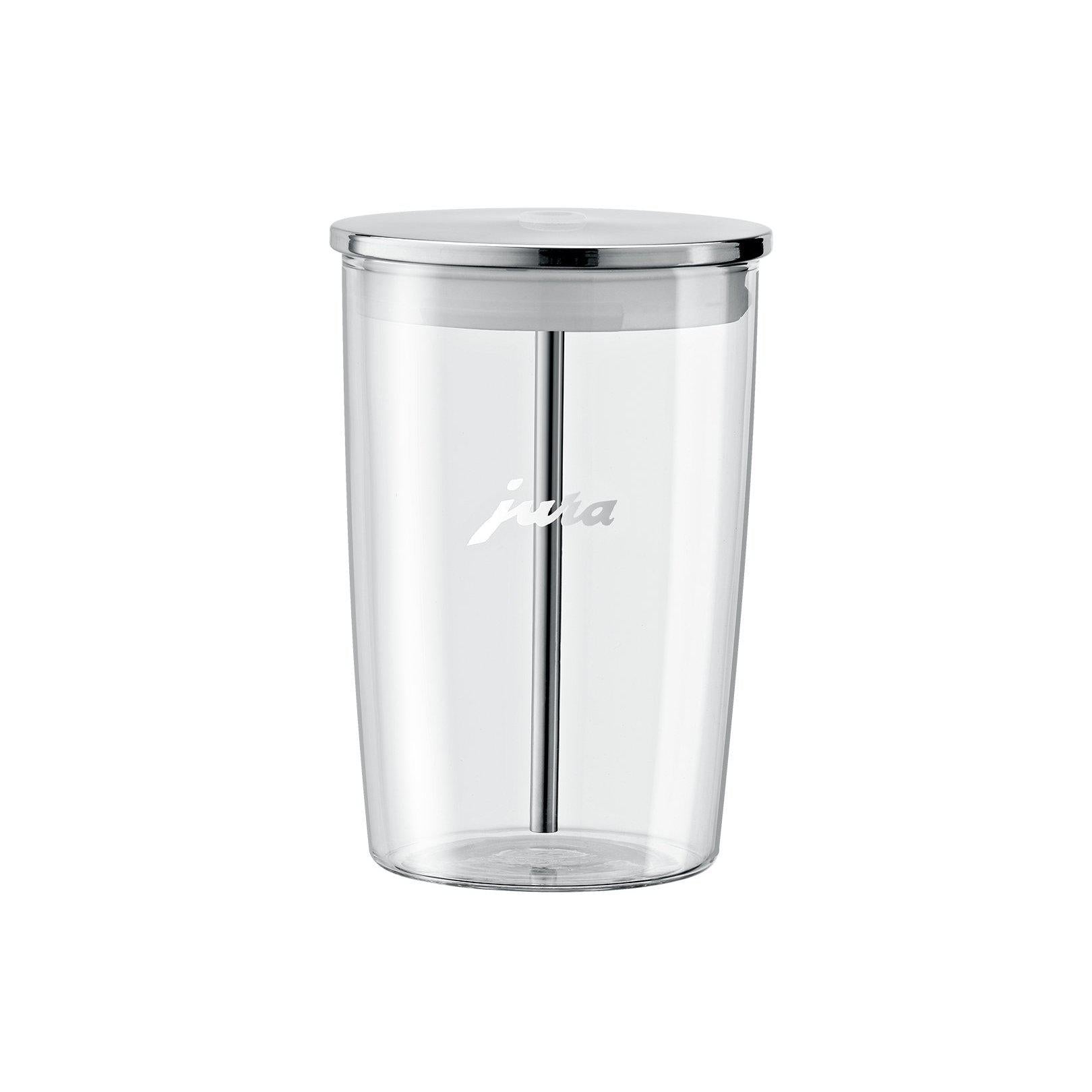 Jura Glass Milk Container (0.6L) Front View Empty Canada