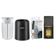 Jura Glass Milk Carafe (0.5L), HP3 Milk Pipe, Black Glacette and 1 KG Eccellente Beans
