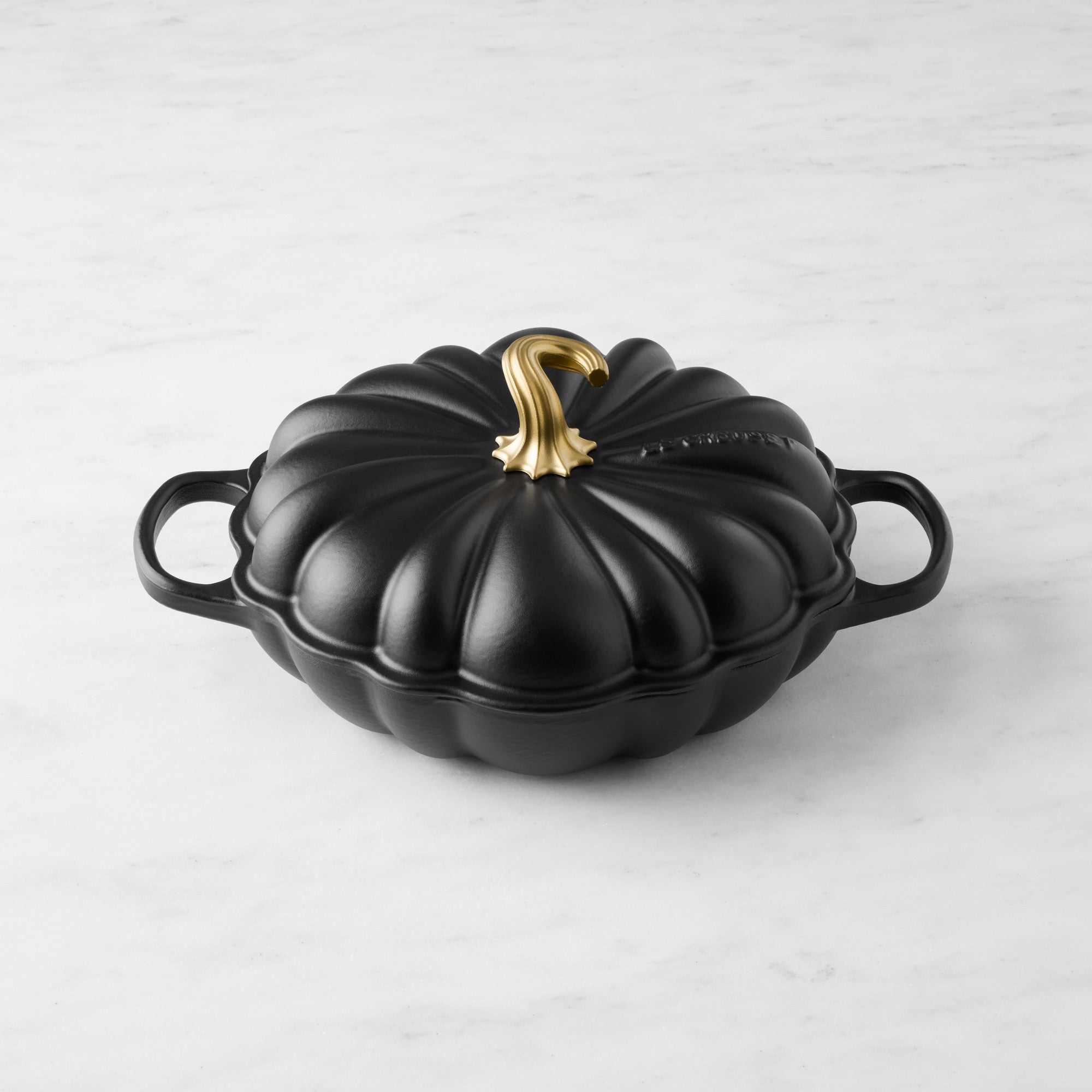 Le Creuset 2.5L Matte Black Licorice Pumpkin Braiser (28 cm)