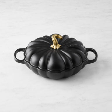Le Creuset 2.5L Matte Black Licorice Pumpkin Braiser (28 cm)