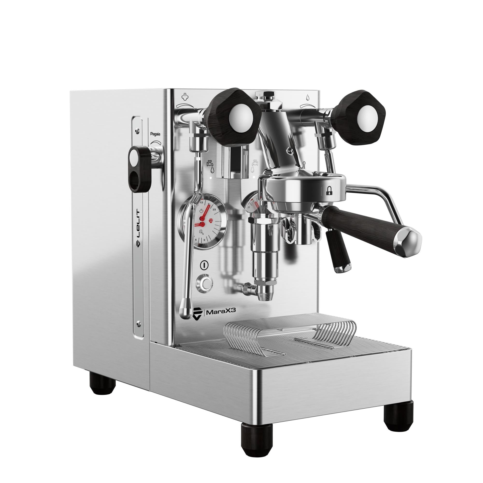 Lelit MaraX3 LEPL62X3-1B82 Espresso Machine Stainless Steel (Latest Version) Side