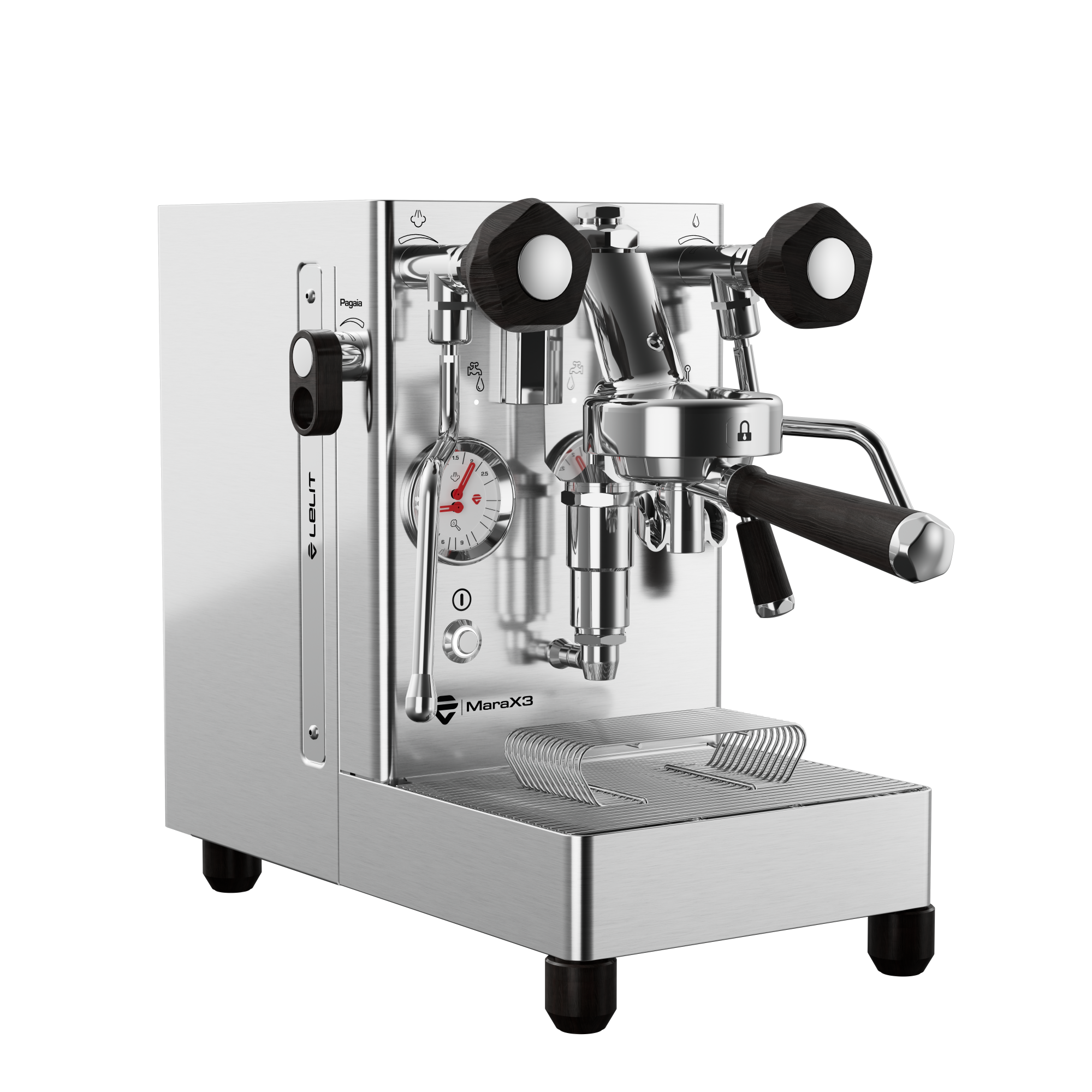 Lelit MaraX3 LEPL62X3-1B82 Espresso Machine Stainless Steel (Latest Version) Side