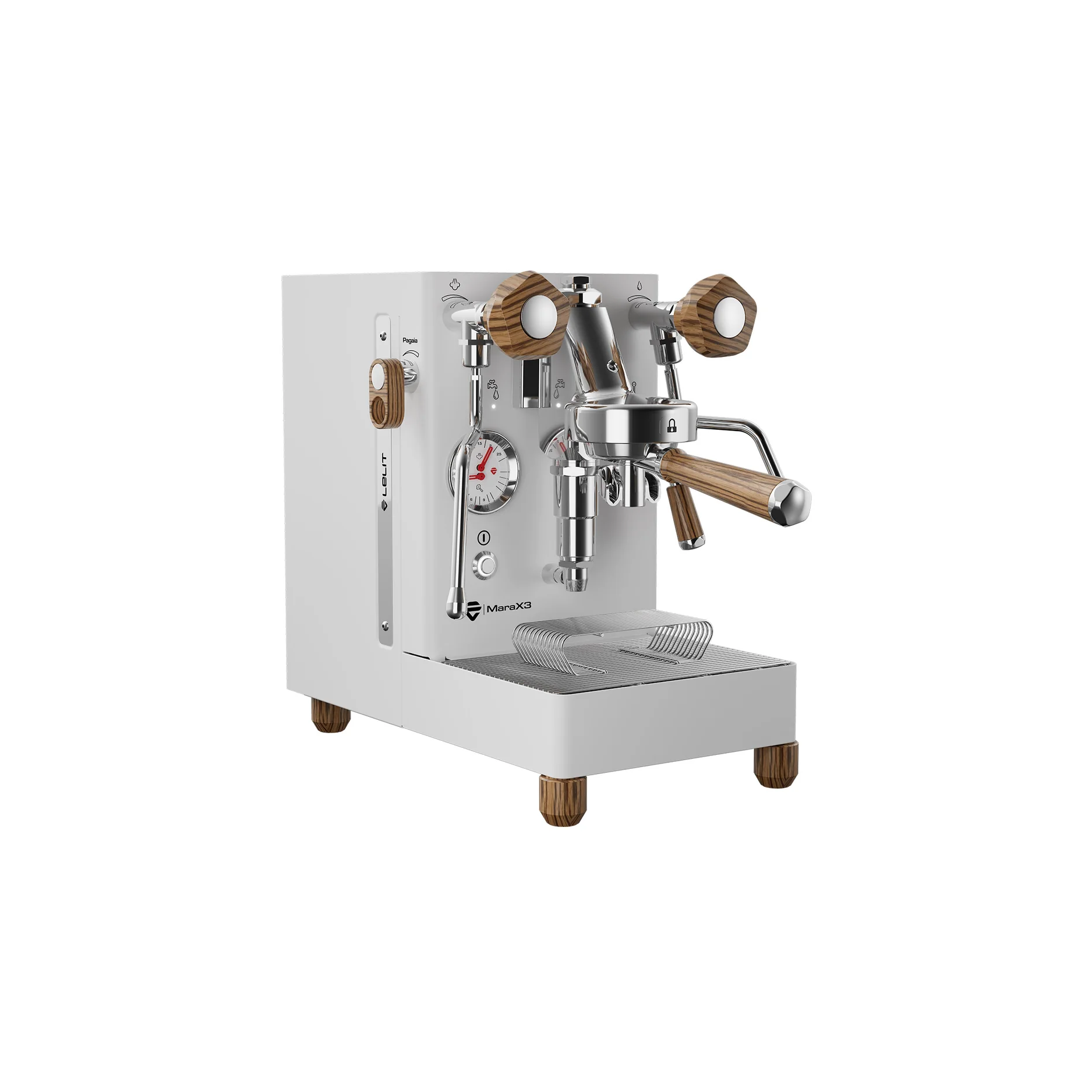 Lelit MaraX3 LEPL62X3-1B40 Espresso Machine White (Latest Version) Side
