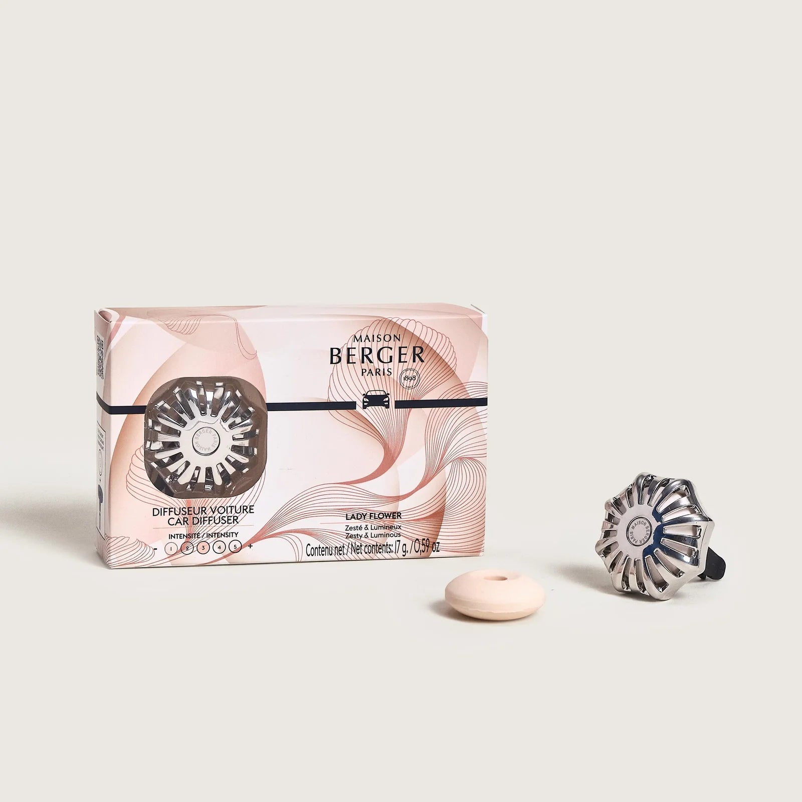 Maison Berger - Anti Odour Car Diffuser Lady Flower