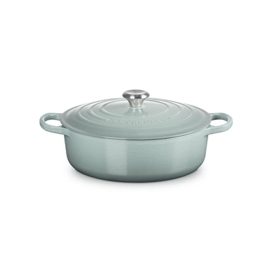 Le Creuset - 6.2L Sea Salt Shallow Risotto French/Dutch Oven (30CM) Side